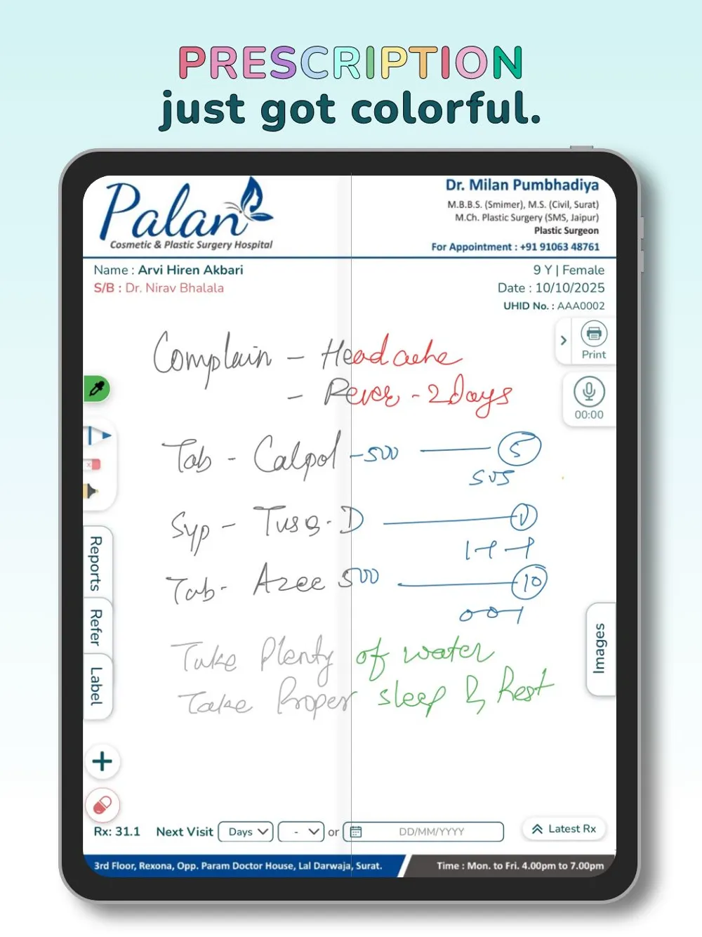 A printed Lifemaan prescription with the doctor's own handwriting